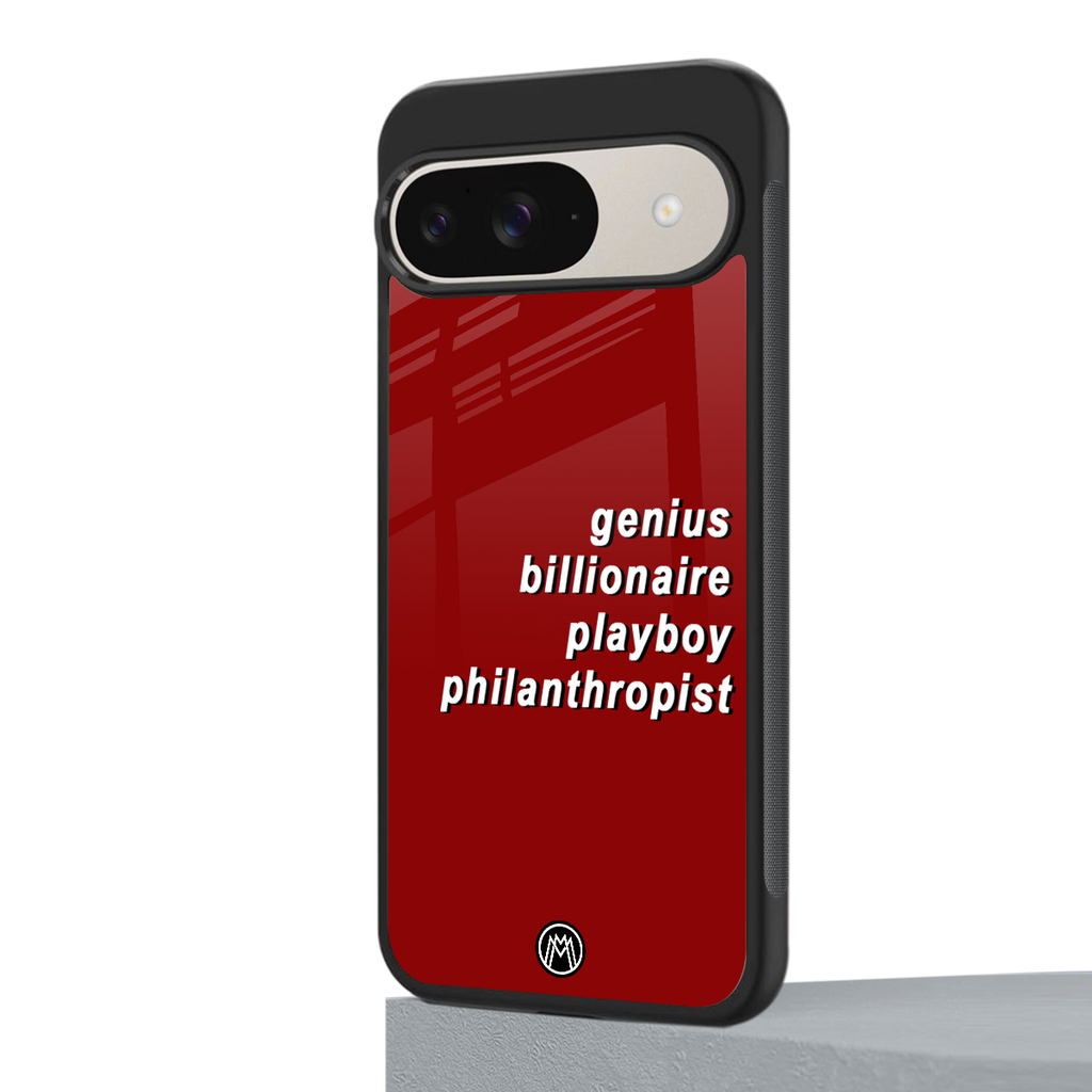genius billionaire playboy philantrophist back phone cover | glass case for google pixel 9