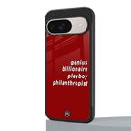 genius billionaire playboy philantrophist back phone cover | glass case for google pixel 9
