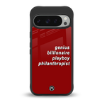 genius billionaire playboy philantrophist back phone cover | glass case for google pixel 9 pro