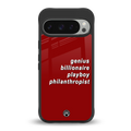genius billionaire playboy philantrophist back phone cover | glass case for google pixel 9 pro xl
