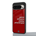 genius billionaire playboy philantrophist back phone cover | glass case for google pixel 9 pro