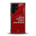 genius billionaire playboy philantrophist back phone cover | glass case for samsung galaxy s23 ultra