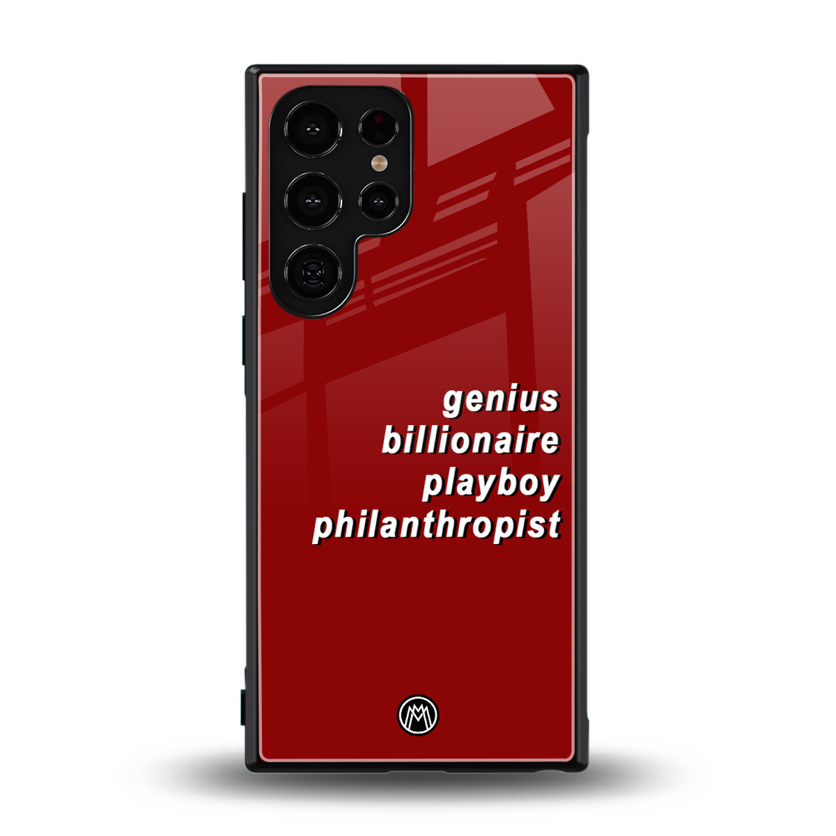 genius billionaire playboy philantrophist back phone cover | glass case for samsung galaxy s23 ultra