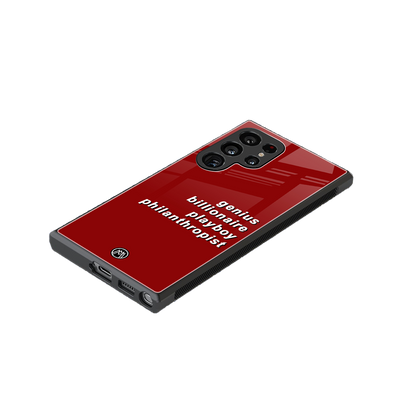 genius billionaire playboy philantrophist back phone cover | glass case for samsung galaxy s23 ultra