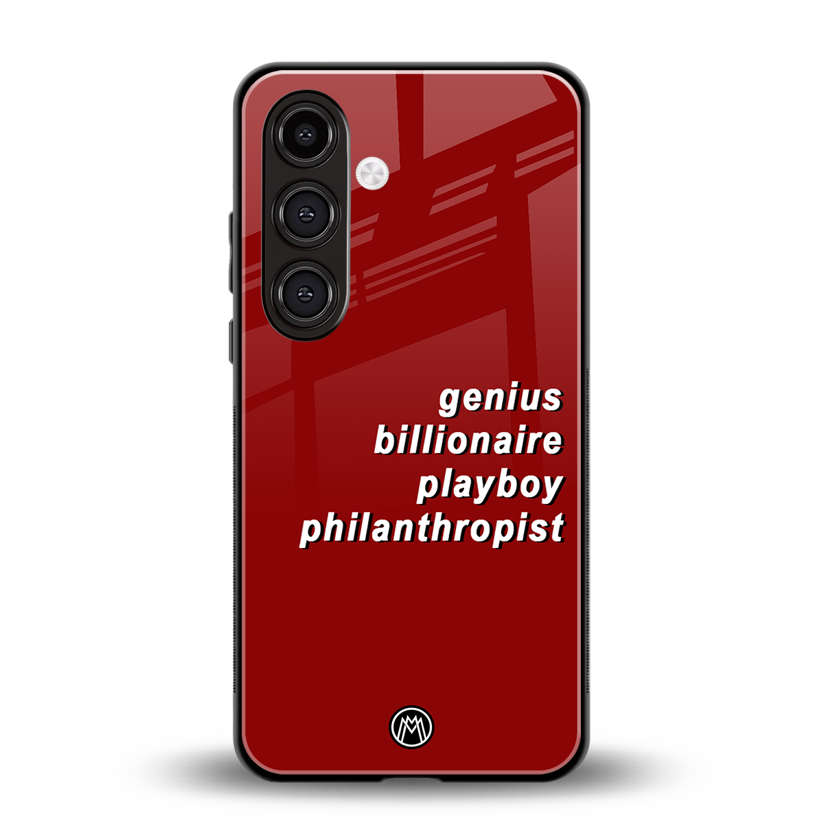 genius billionaire playboy philantrophist back phone cover | glass case for samsung galaxy s24 plus