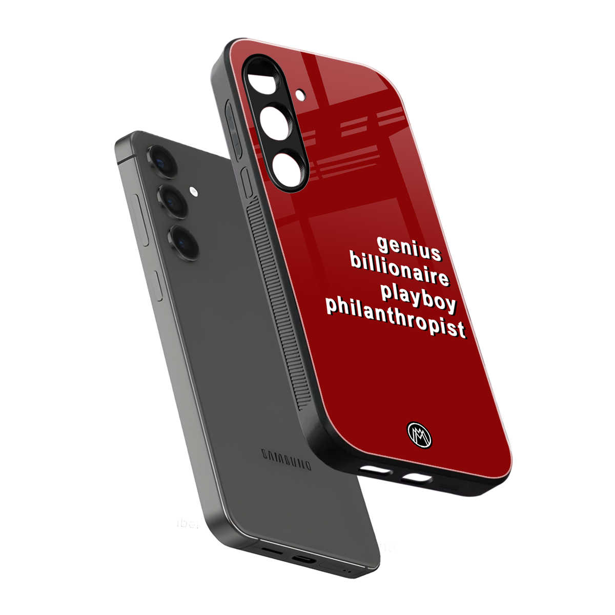 genius billionaire playboy philantrophist back phone cover | glass case for samsung galaxy s24 plus