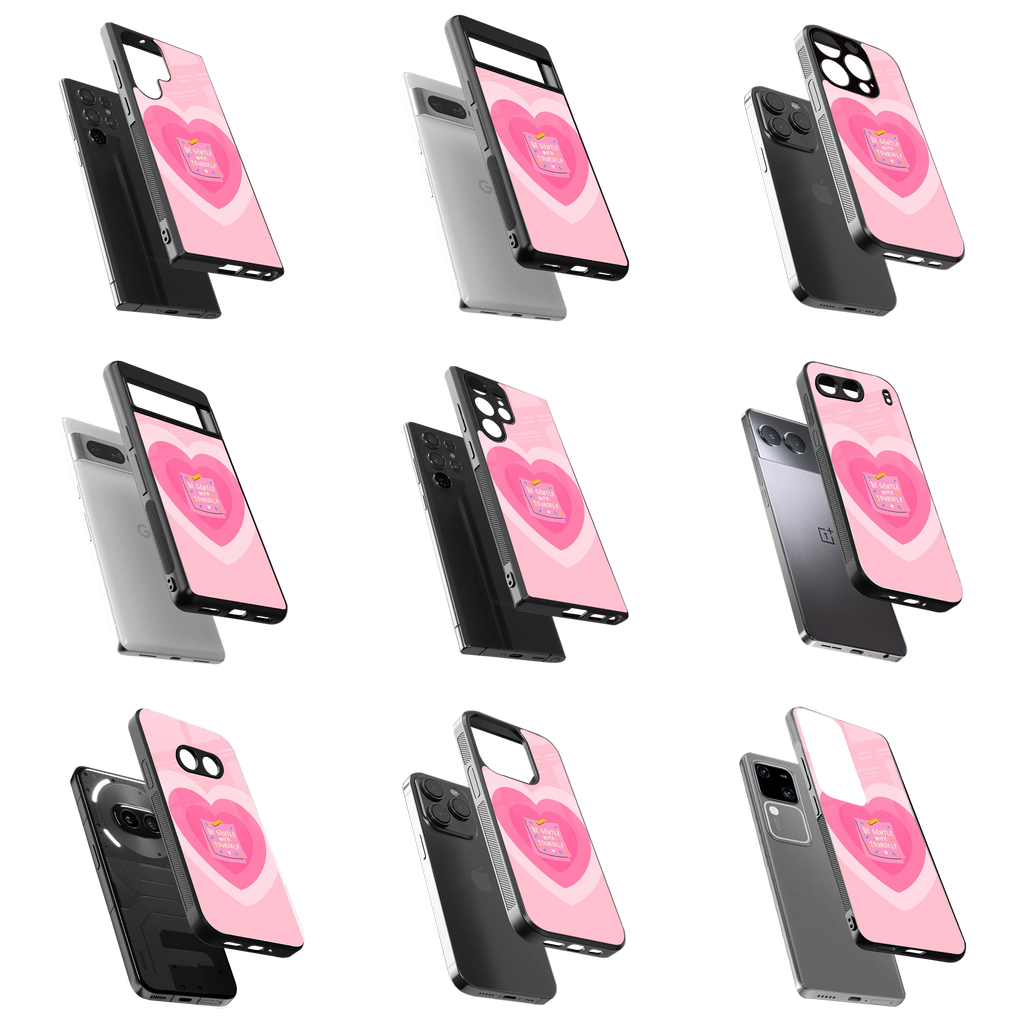 Durable Glass Back Mobile Case for iPhone, Samsung, OnePlus, Google Pixel, Redmi, Vivo, Oppo