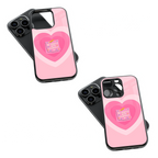 Trendy Glass Back Mobile Case for iPhone, Samsung, Redmi, OnePlus, Google Pixel, Motorola