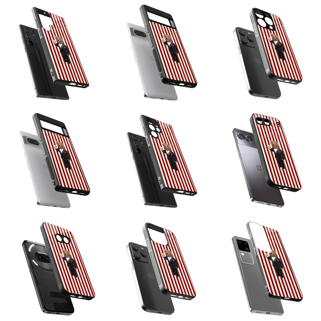 Durable Glass Back Mobile Case for iPhone, Samsung, OnePlus, Google Pixel, Redmi, Vivo, Oppo