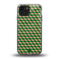 geo cube back phone cover | glass case for iphone 13 mini