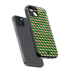 geo cube back phone cover | glass case for iphone 13 mini