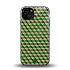 geo cube back phone cover | glass case for iphone 13