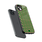 geo cube back phone cover | glass case for iphone 14 plus