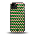 geo cube back phone cover | glass case for iphone 15
