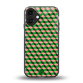 geo cube back phone cover | glass case for iphone 16 plus