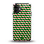 geo cube back phone cover | glass case for iphone 16 plus