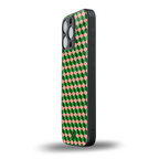 geo cube back phone cover | glass case for iphone 16 pro max