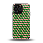 geo cube back phone cover | glass case for iphone 16 pro