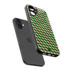 geo cube back phone cover | glass case for iphone 16