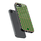 geo cube back phone cover | glass case for iphone 16e