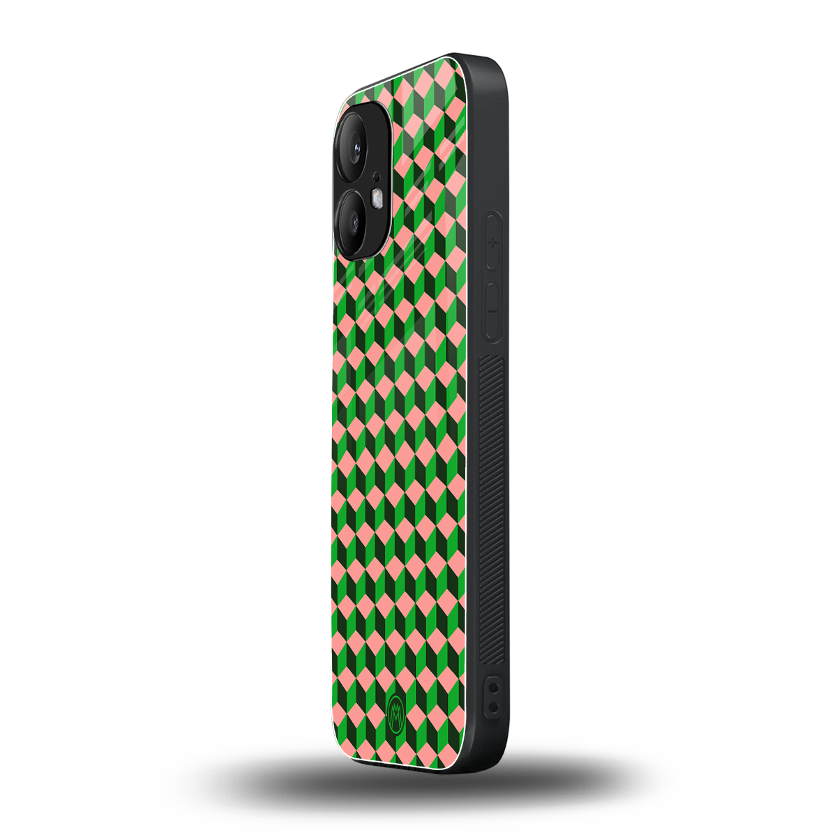 geo cube back phone cover | glass case for nothing phone 2