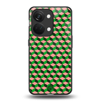 geo cube back phone cover | glass case for oneplus nord 3