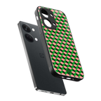 geo cube back phone cover | glass case for oneplus nord 3