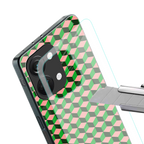 geo cube back phone cover | glass case for oneplus nord 3