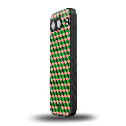 geo cube back phone cover | glass case for oneplus nord 4