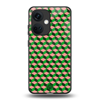 geo cube back phone cover | glass case for oneplus nord ce 3