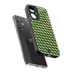 geo cube back phone cover | glass case for oneplus nord ce 3