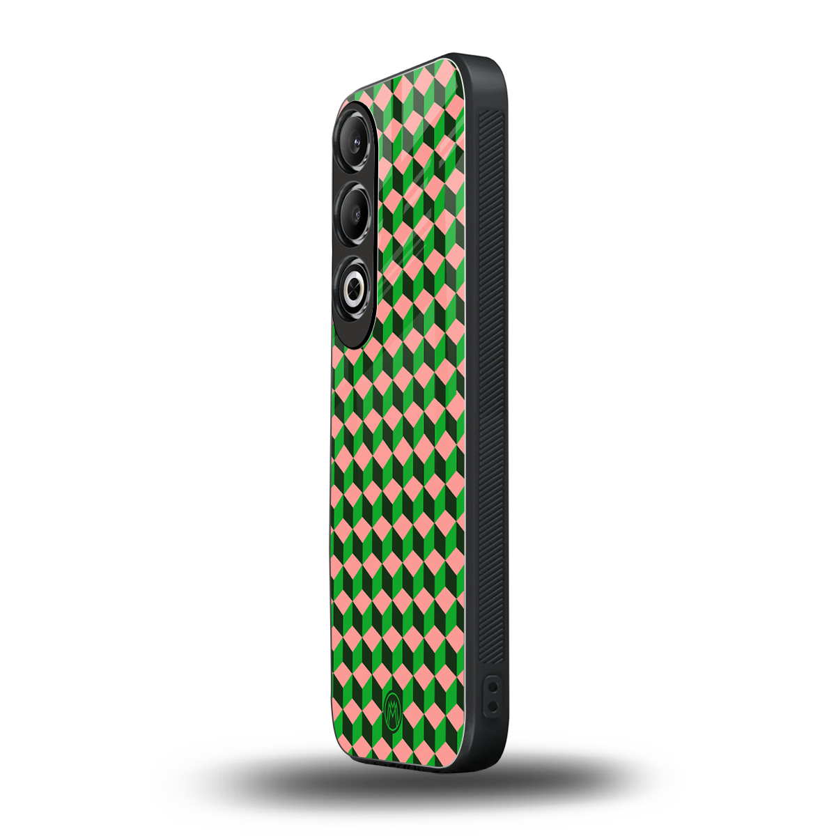 geo cube back phone cover | glass case for oneplus nord ce 4
