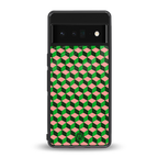 geo cube back phone cover | glass case for google pixel 6 pro