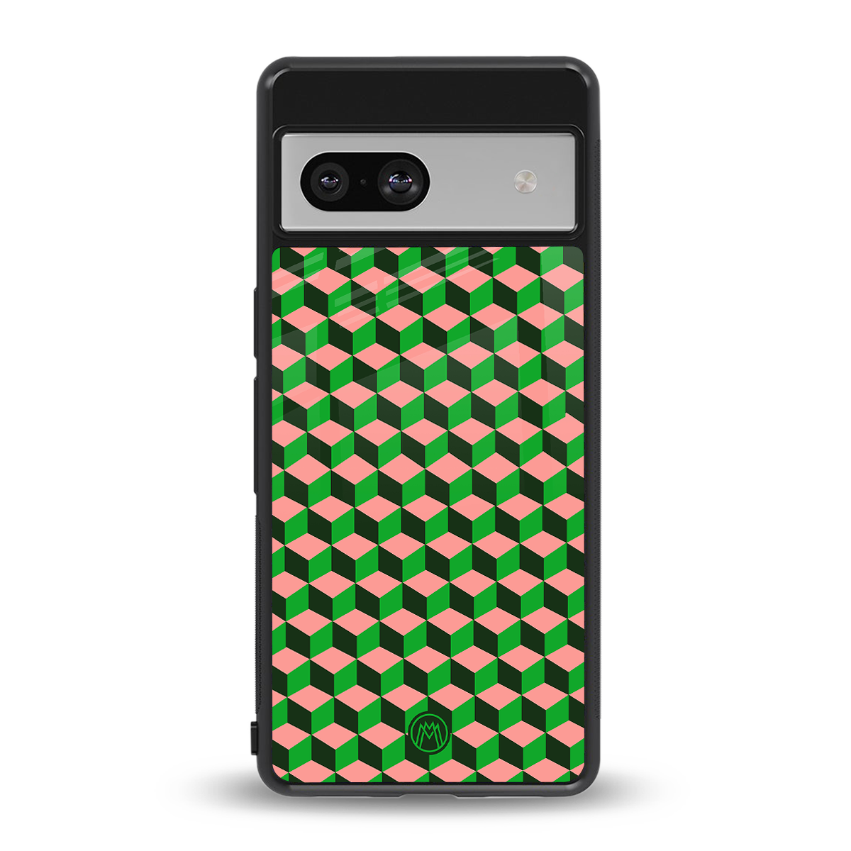geo cube back phone cover | glass case for Google Pixel 7