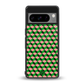 geo cube back phone cover | glass case for google pixel 8 pro