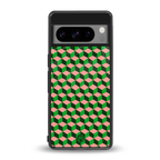 geo cube back phone cover | glass case for google pixel 8 pro