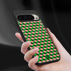 geo cube back phone cover | glass case for google pixel 9 pro xl