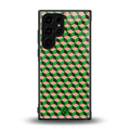 geo cube back phone cover | glass case for samsung galaxy s23 ultra