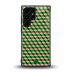 geo cube back phone cover | glass case for samsung galaxy s23 ultra