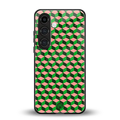 geo cube back phone cover | glass case for samsung galaxy s24 plus