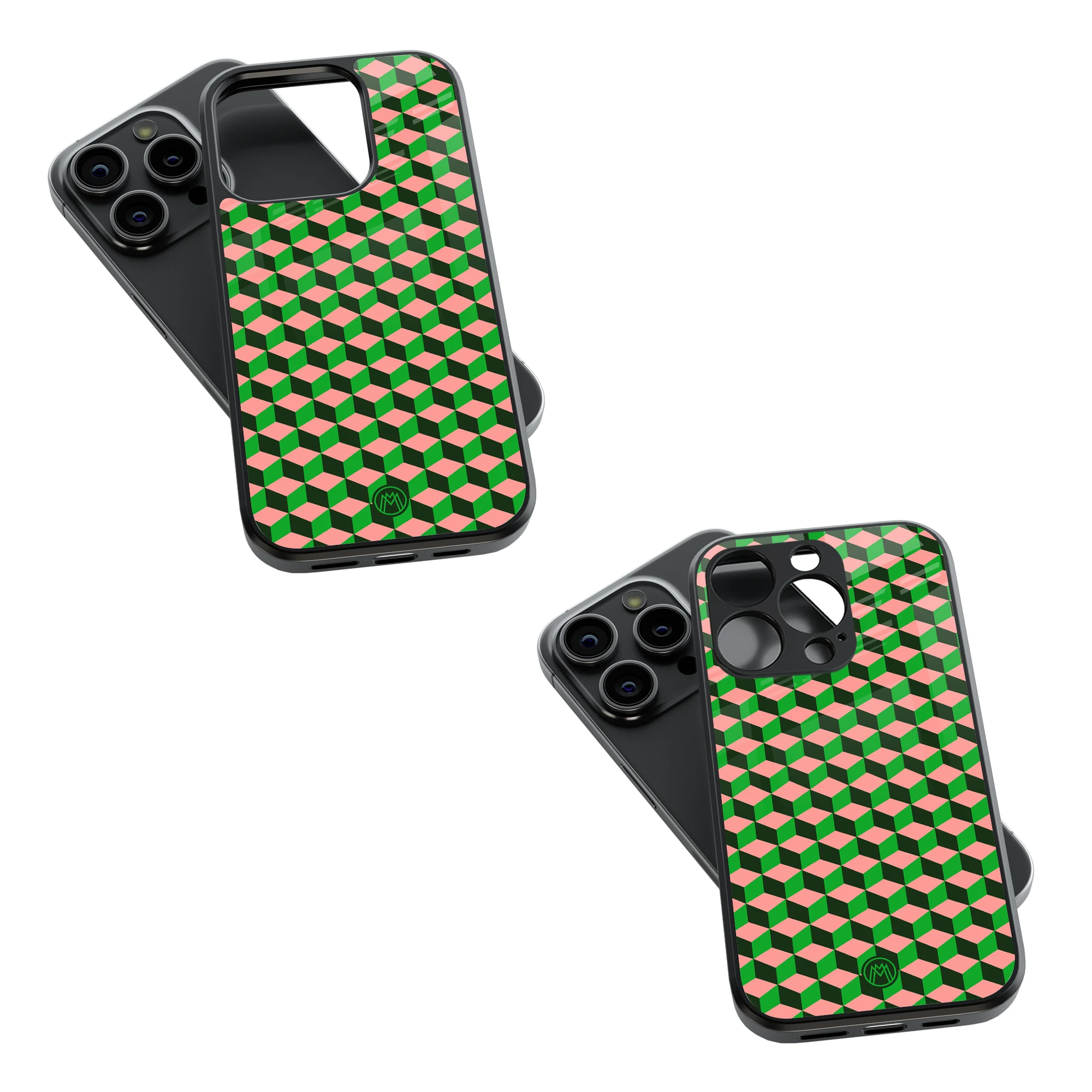 Trendy Glass Back Mobile Case for iPhone, Samsung, Redmi, OnePlus, Google Pixel, Motorola