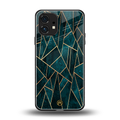 geometric green back phone cover | glass case for nothing phone 1