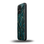 geometric green back phone cover | glass case for nothing phone 1
