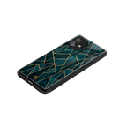geometric green back phone cover | glass case for nothing phone 1