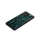 geometric green back phone cover | glass case for nothing phone 2