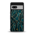 geometric green back phone cover | glass case for Google Pixel 7