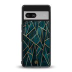 geometric green back phone cover | glass case for Google Pixel 7