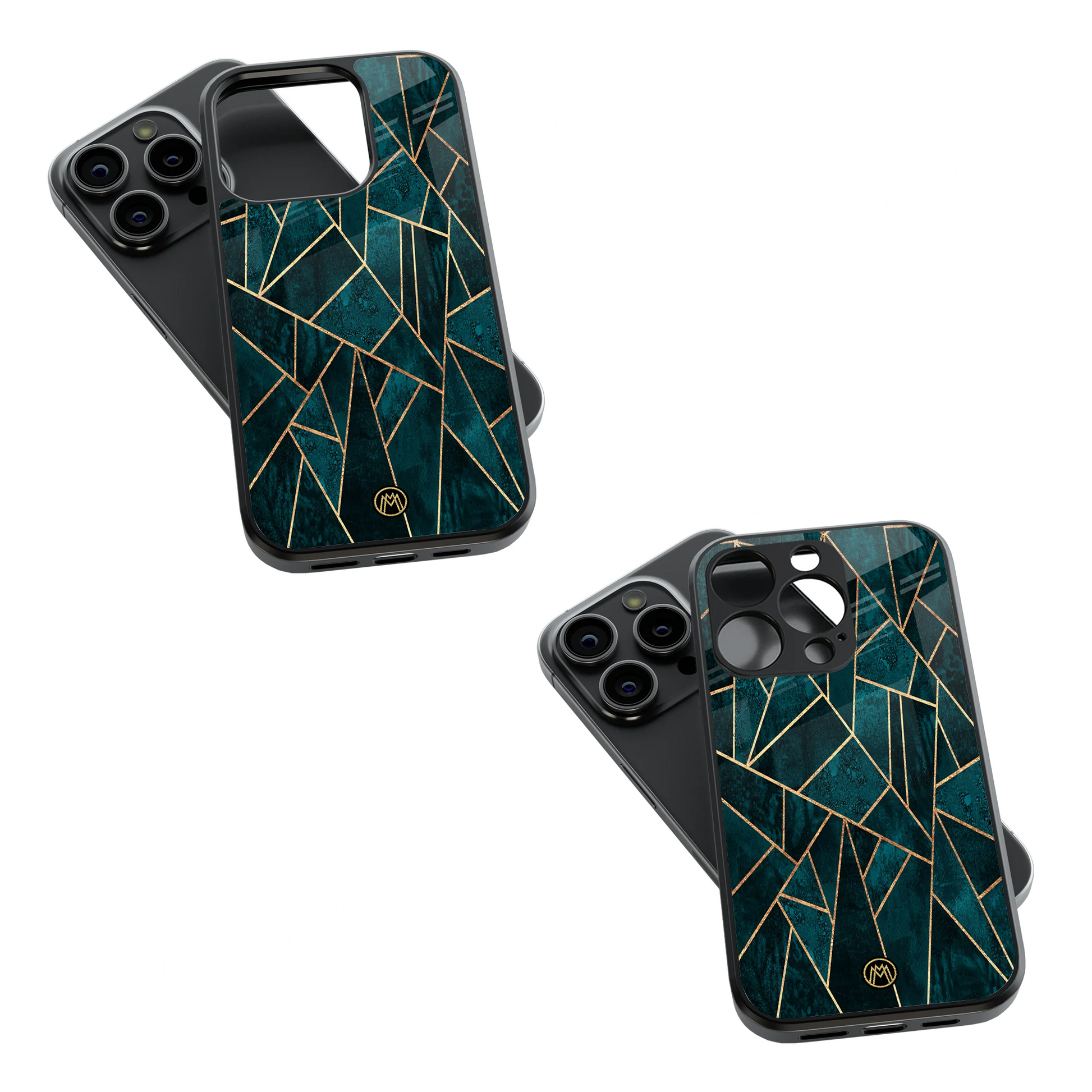 Trendy Glass Back Mobile Case for iPhone, Samsung, Redmi, OnePlus, Google Pixel, Motorola