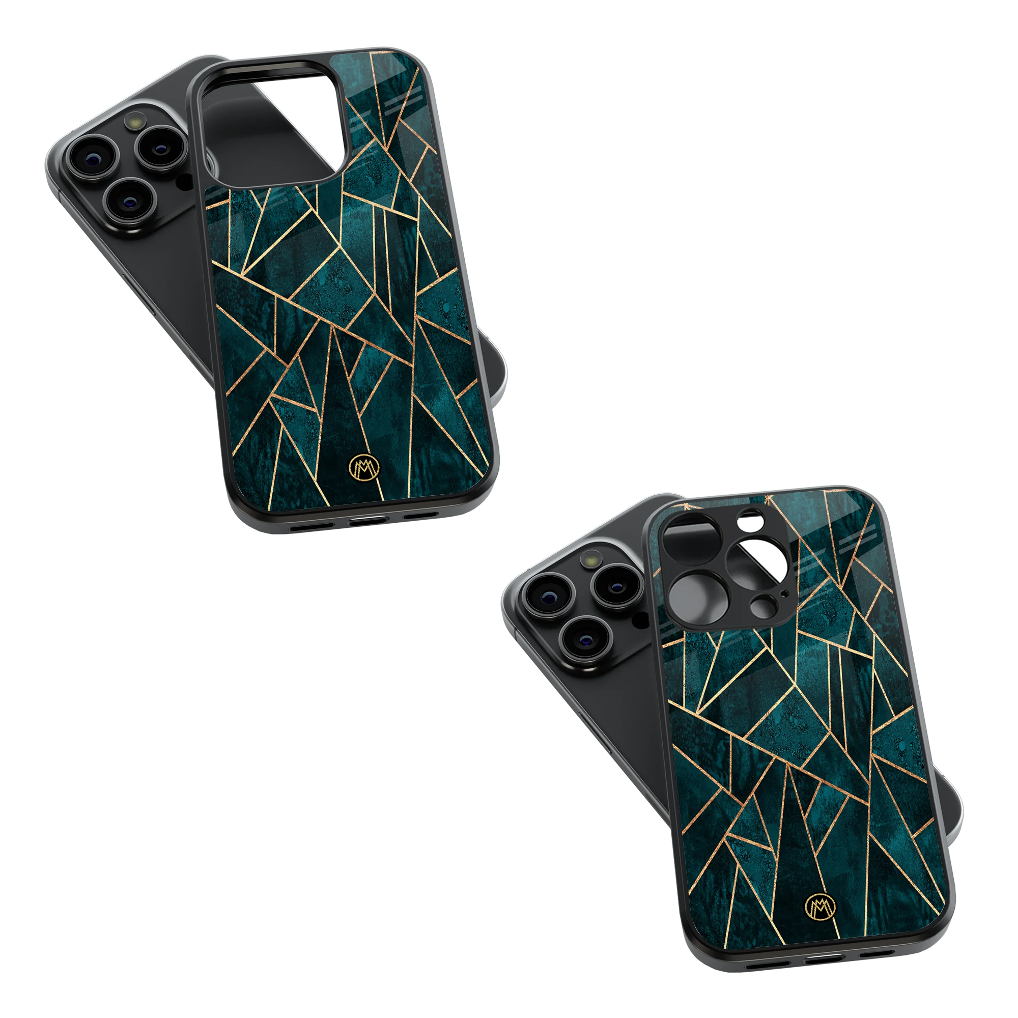 Trendy Glass Back Mobile Case for iPhone, Samsung, Redmi, OnePlus, Google Pixel, Motorola