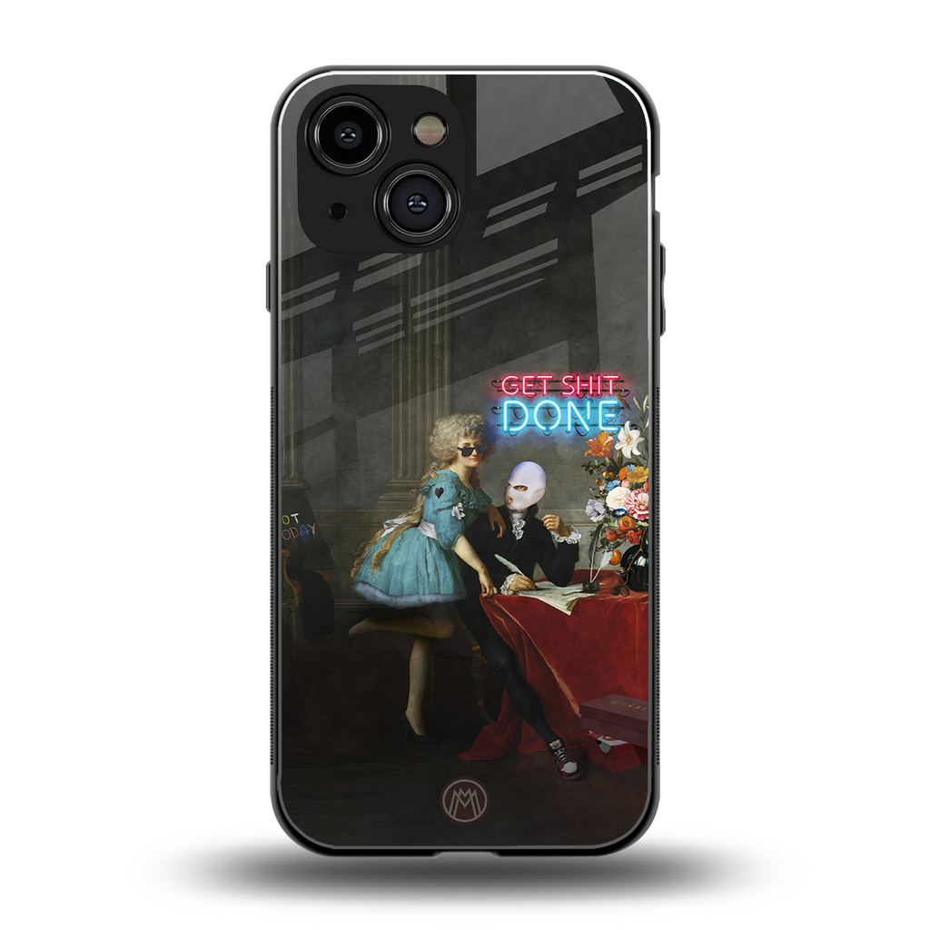 get shit done back phone cover | glass case for iphone 13 mini